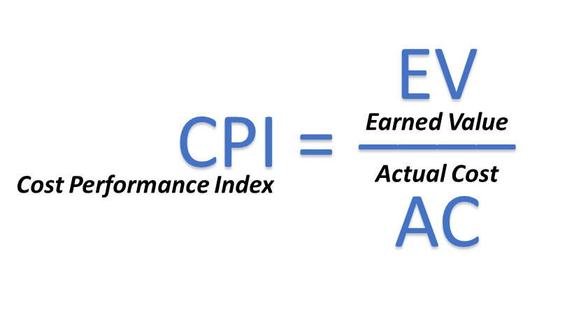 Cost performance index (CPI)