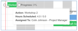 Mission Control Salesforce Project Management Tools 21. Gantt Chart Hover Tips