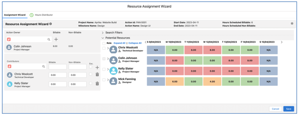 Mission Control Salesforce Project Management 28. RAW Assigned Multiple Contributors