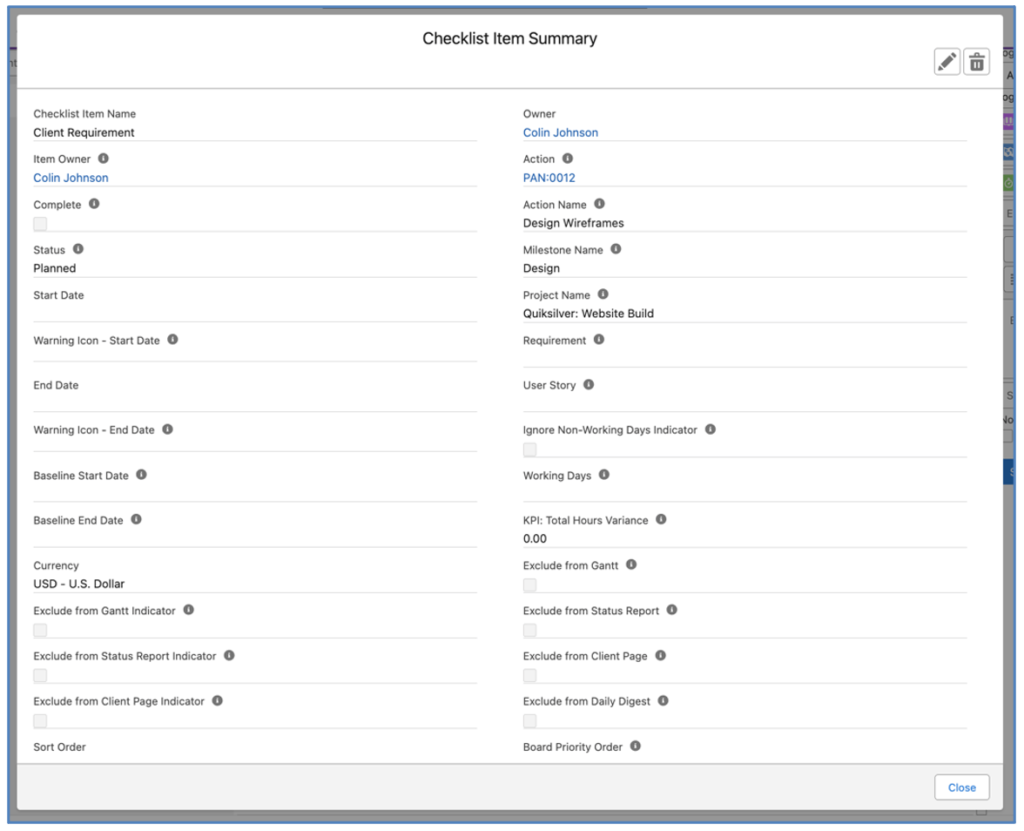 51. Agenda Task Checklist View Modal