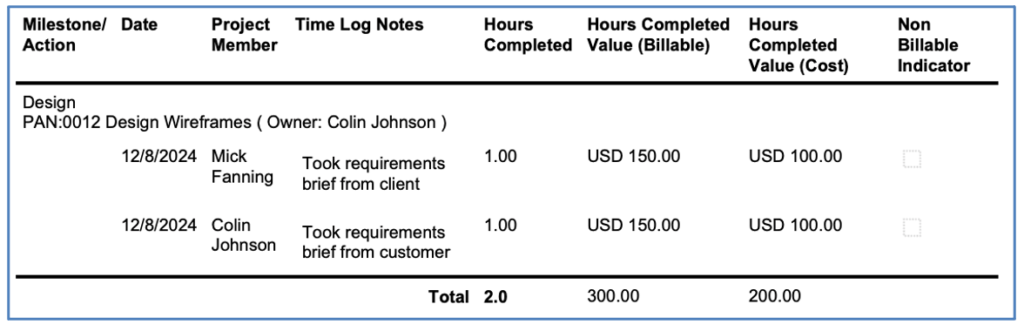 82. Billing Event Time Log Appendix Custom Fields