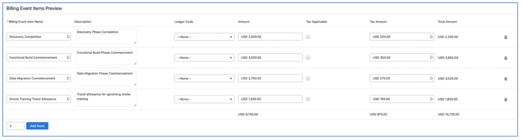 48. Billing Event Manual Step 4 Mission Control Salesforce Project Management
