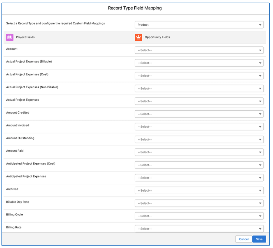 34. Auto Gen Field Mapping for a Record Type Mission Control Salesforce Project Management