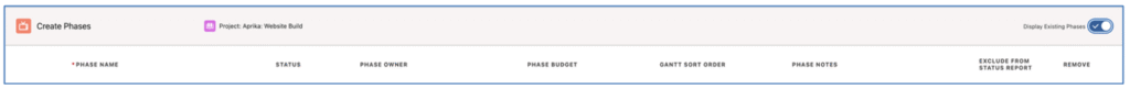 5. Create Phases Display Toggle Mission Control Salesforce Project Management