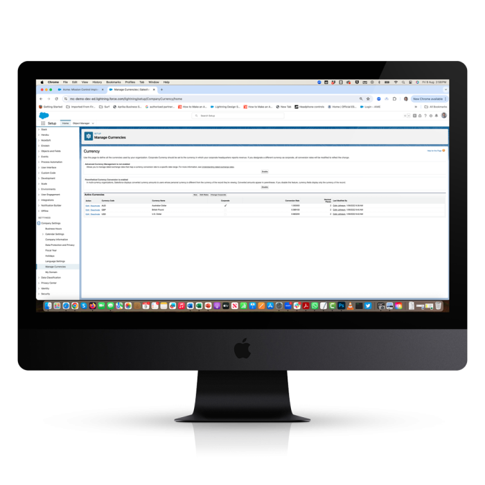 Project Financials Multi-Currency-Setup