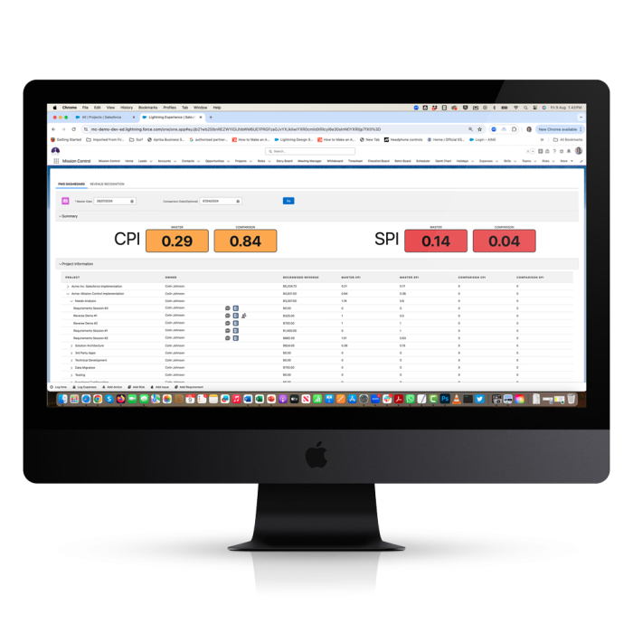 Project Management PMO-Dashboard