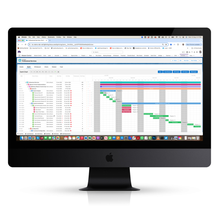 Portfolio Project Management Portfolio-Overview-Gantt-Chart